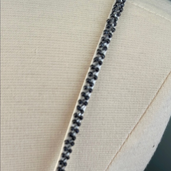 Xcite Formal Black and White Tulle Gown With Beading - Picture 8 of 10